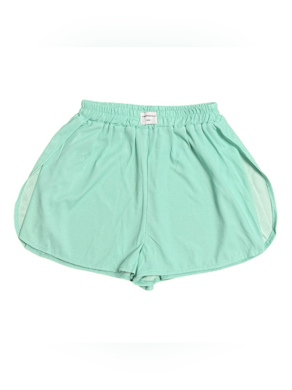 Attirefine Women’s Mint Green Athletic Shorts with Elastic Waist size small